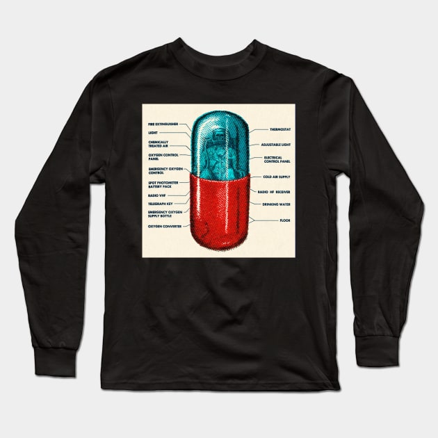 capsule Long Sleeve T-Shirt by basementgalaxy